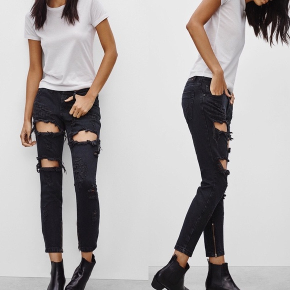One Teaspoon Trashed Freebird Jeans